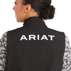 Ariat New Team Soft-Shell Vest (BLACK) -Western Cowboy Clothing 10020762 01