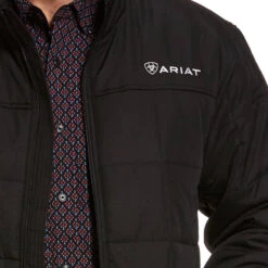 Ariat Crius Black Insulated Jacket 7 Ariat Crius Black Insulated Jacket -Western Cowboy Clothing 10028355 01