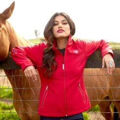 Ariat Classic Team Softshell MEXICO Jacket (RED) 11 Ariat Classic Team Softshell MEXICO Jacket (RED) -Western Cowboy Clothing 10033526 lifestyle
