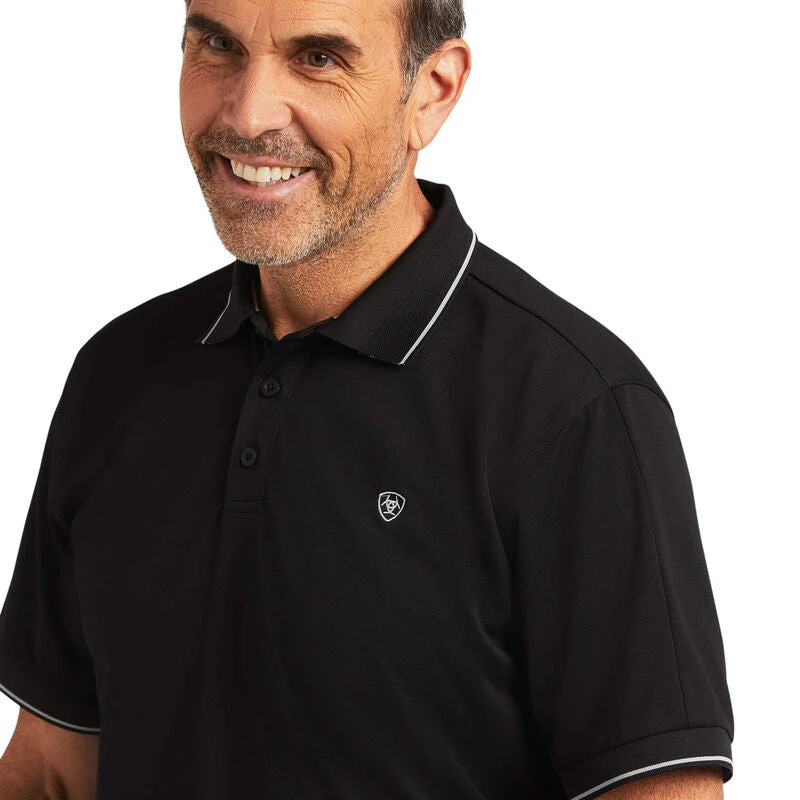 Ariat Logo Fitted Polo Sleeve Shirt 4 Ariat Logo Fitted Polo Sleeve Shirt - Image 4