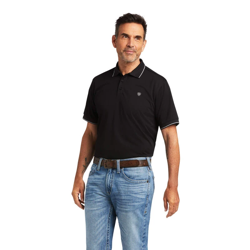 Ariat Logo Fitted Polo Sleeve Shirt 6 Ariat Logo Fitted Polo Sleeve Shirt - Image 6