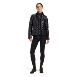 Ariat Women Ideal Down Black Jacket -Western Cowboy Clothing 10041382 full