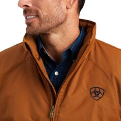 Ariat Team Logo Insulated Chestnut Jacket -Western Cowboy Clothing 10041545 01