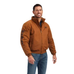 Ariat Team Logo Insulated Chestnut Jacket -Western Cowboy Clothing 10041545 front