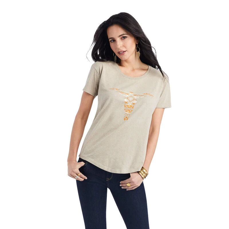 Ariat Blanket Skull Tee 2 Ariat Blanket Skull Tee - Image 2