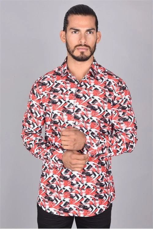 Platini Men's Long Sleeve Shirt - FPL6932 (Plus Size) 1 Platini Men's Long Sleeve Shirt - FPL6932 (Plus Size)