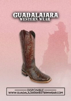 Reywelt Leather Tooled Print Square Toe Tall Cowgirl Boots -Western Cowboy Clothing 6 adds guadalajara western wear GDL 2019 5