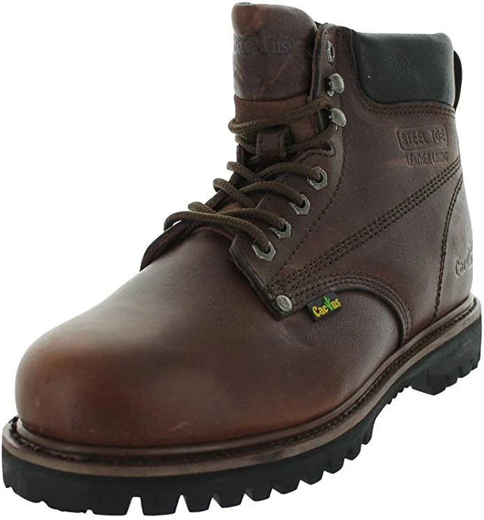 Cactus Men's 627S Steel Toe Dark Brown 1 Cactus Men's 627S Steel Toe Dark Brown