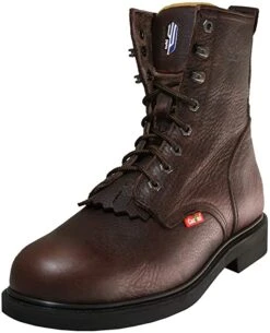Cactus Men's 8" 8730 Leather Kiltie Lacer Boot