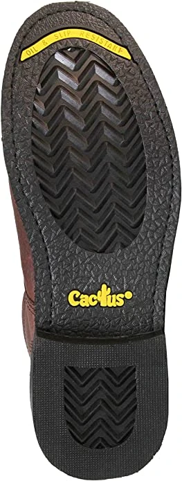 Cactus Men's 6" 6730 Dark Brown Kiltie Lacer Work Boots 2 Cactus Men's 6" 6730 Dark Brown Kiltie Lacer Work Boots - Image 2