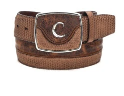 Cuadra Sand Modern Leather Belt