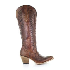 Corral Boots Women's Shoes Cognac Snip Toe Tall Boot -Western Cowboy Clothing E1570B 1 2000x 045b035c 62ae 43a1 9fea 954a4444f39d