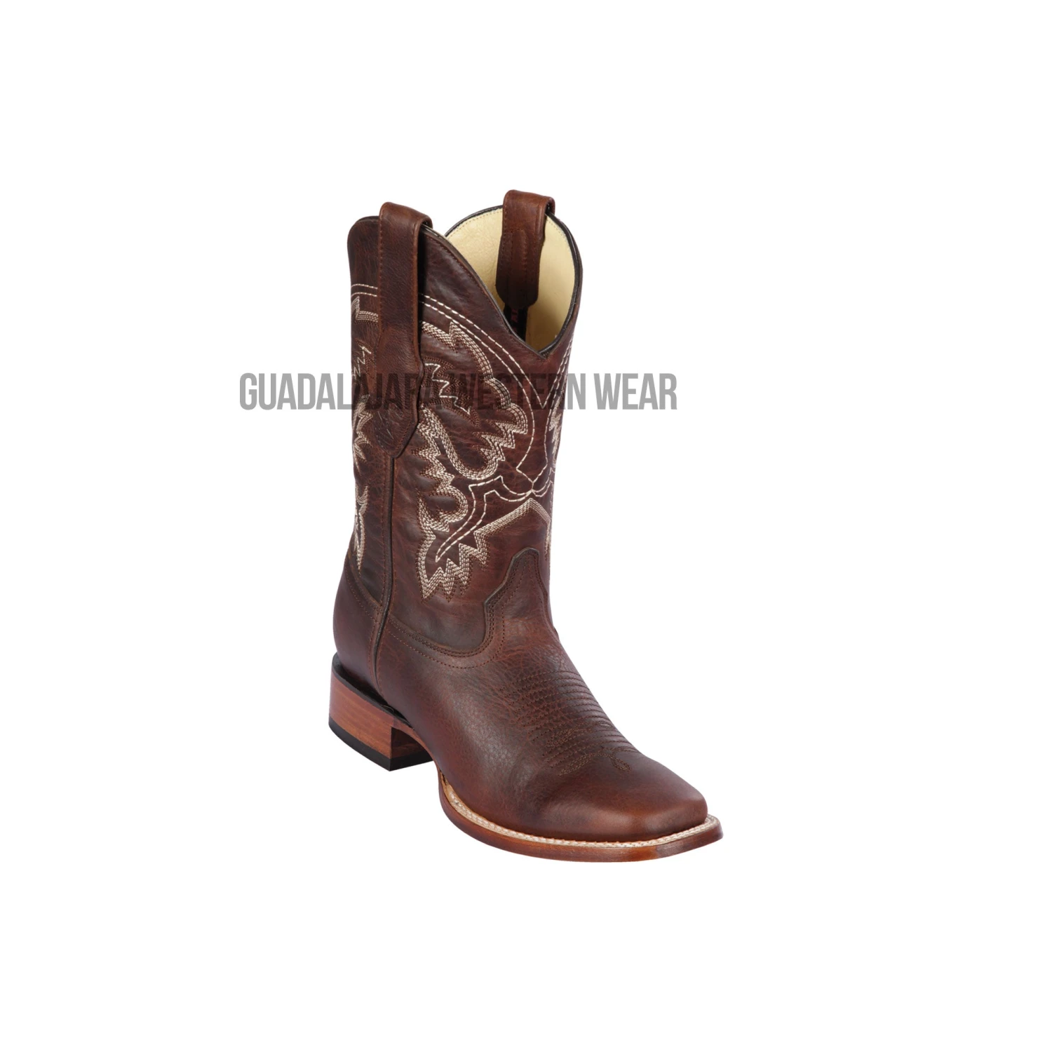 Los Altos Walnut Rage Wide Square Toe Cowboy Boots 1 Los Altos Walnut Rage Wide Square Toe Cowboy Boots