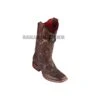 Los Altos Sanded Brown Teju Wide Square Toe Women Western Boot