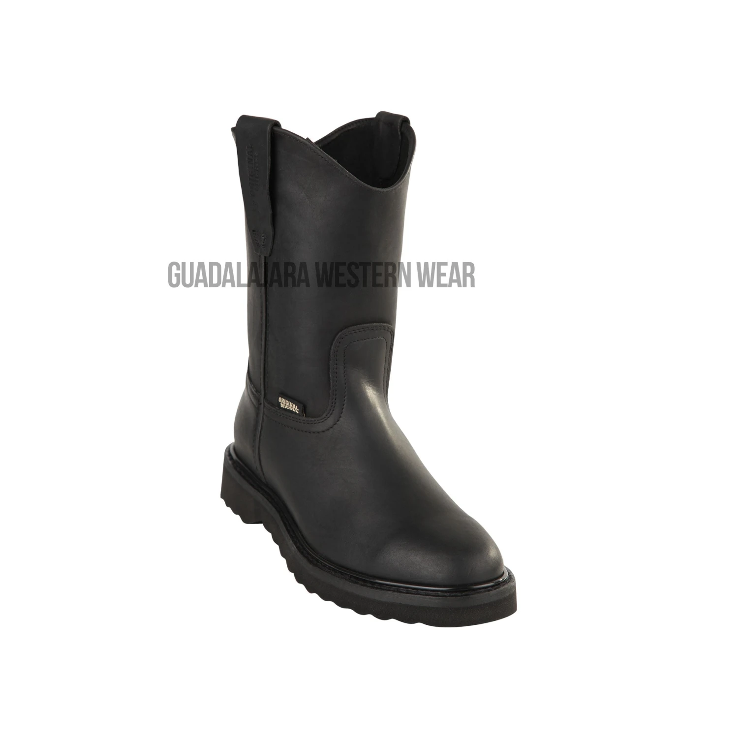 Original Michel Boots Men's Pull On Work Boot Black Soft Toe 1 Original Michel Boots Men's Pull On Work Boot Black Soft Toe