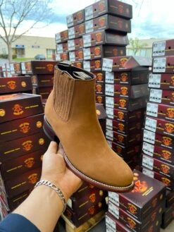 Los Altos Nobuck Chedron Oval Toe Botin Charro -Western Cowboy Clothing IMG 01582 cf543aa9 071e 47ab 87b8 56b295ba8aec
