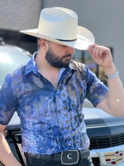 Platini Men's Digital Print Short Sleeve Shirt - FPS8639