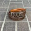 Vestigium Brown Caiman Belly Casual Belt