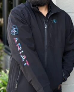 Ariat Men 2.0 Black Chimayo Soft-Shell Jacket -Western Cowboy Clothing IMG 13444