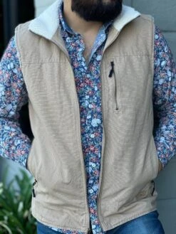 Ariat Men's Canvas Rancher Vest - ROCK&ROLL DENIM