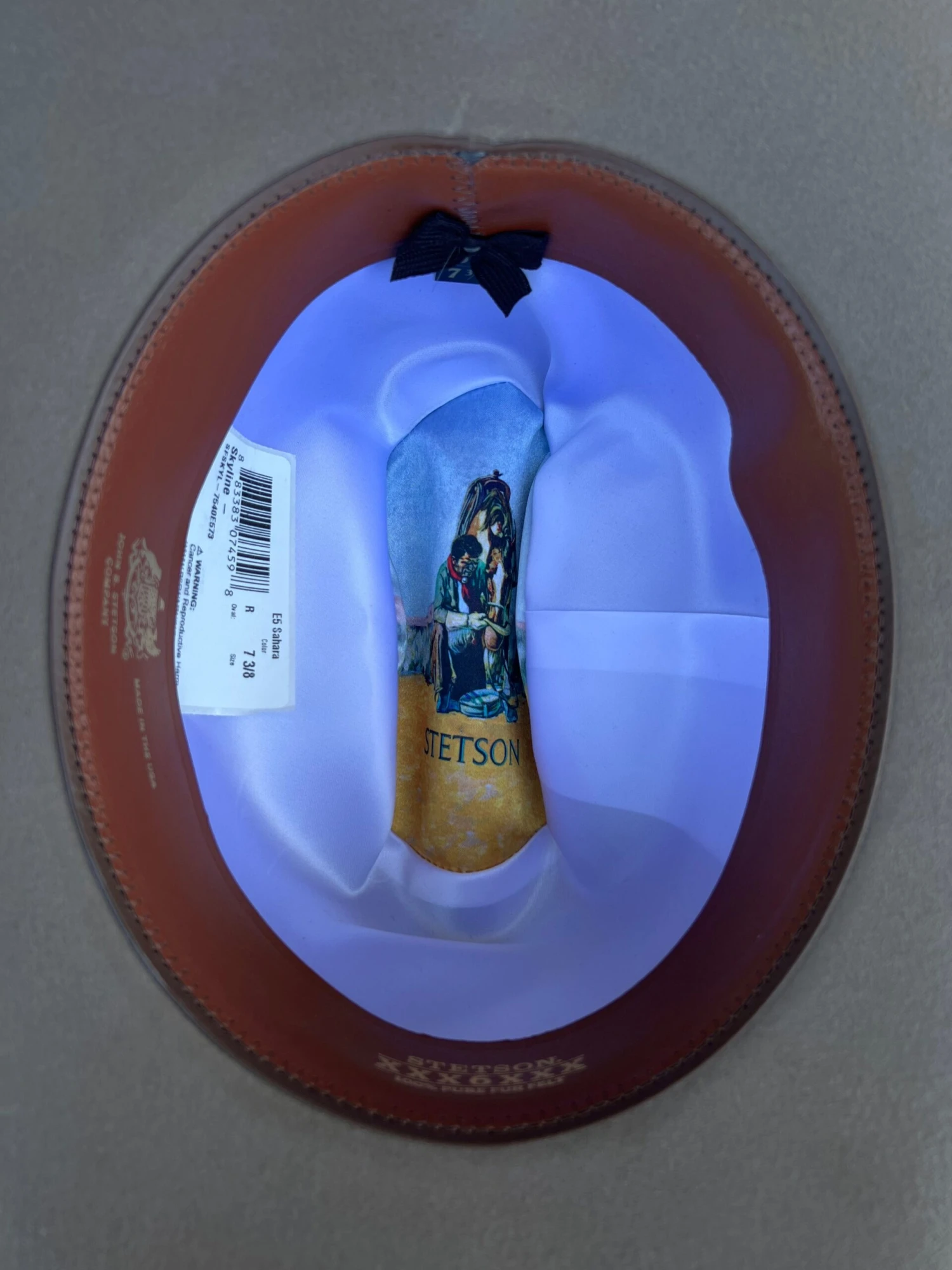 Stetson 6x Skyline Sahara (Copa Chica Falda/Brim 3.5") 4 Stetson 6x Skyline Sahara (Copa Chica Falda/Brim 3.5") - Image 4