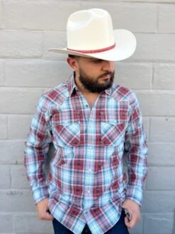 Cuernos Chuecos 150x Chaparral (Copa Chica Falda Chica 3") Toquilla Cognac -Western Cowboy Clothing IMG 1726