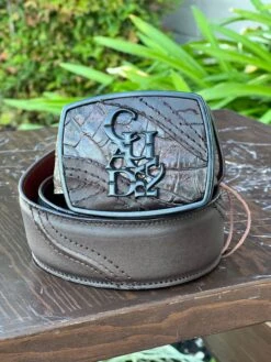 Cuadra Brown Fuscus Lomo Modern Leather Belt (NEW)