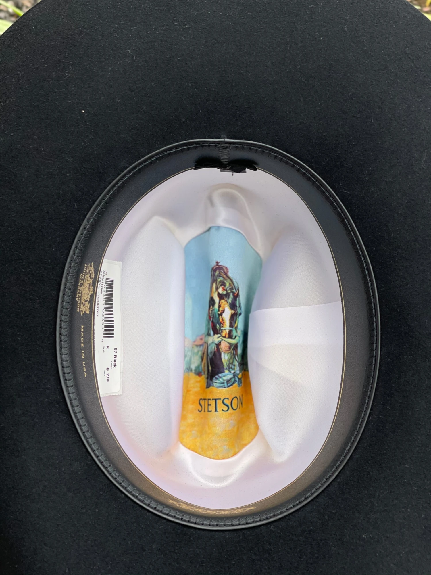 Stetson 6x Skyline Negro (Copa Chica Falda 4") 3 Stetson 6x Skyline Negro (Copa Chica Falda 4") - Image 3