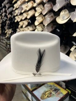 Stetson 6x Rancher Premium White Cowboy Felt Hat Sinaloa (Copa Alta Falda/Brim 3.5") -Western Cowboy Clothing IMG 2321