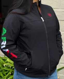 Ariat Women Mexico Black Soft-shell Jacket (NEW) -Western Cowboy Clothing IMG 2444 1