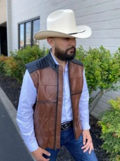 Cuadra Men's Lamb Vest Florence Brown