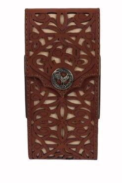 Leather Tooled Cell Phone Case Gallo