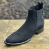 Los Altos Nobuck Negro Botin Chelsea