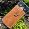 Ariat Light Brown Leather Cell Phone Case (Fits IPhone PLUS)