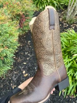 Ariat Brown Women Round Up Arizona Brown Wide Square Toe Western Boot -Western Cowboy Clothing IMG 3547