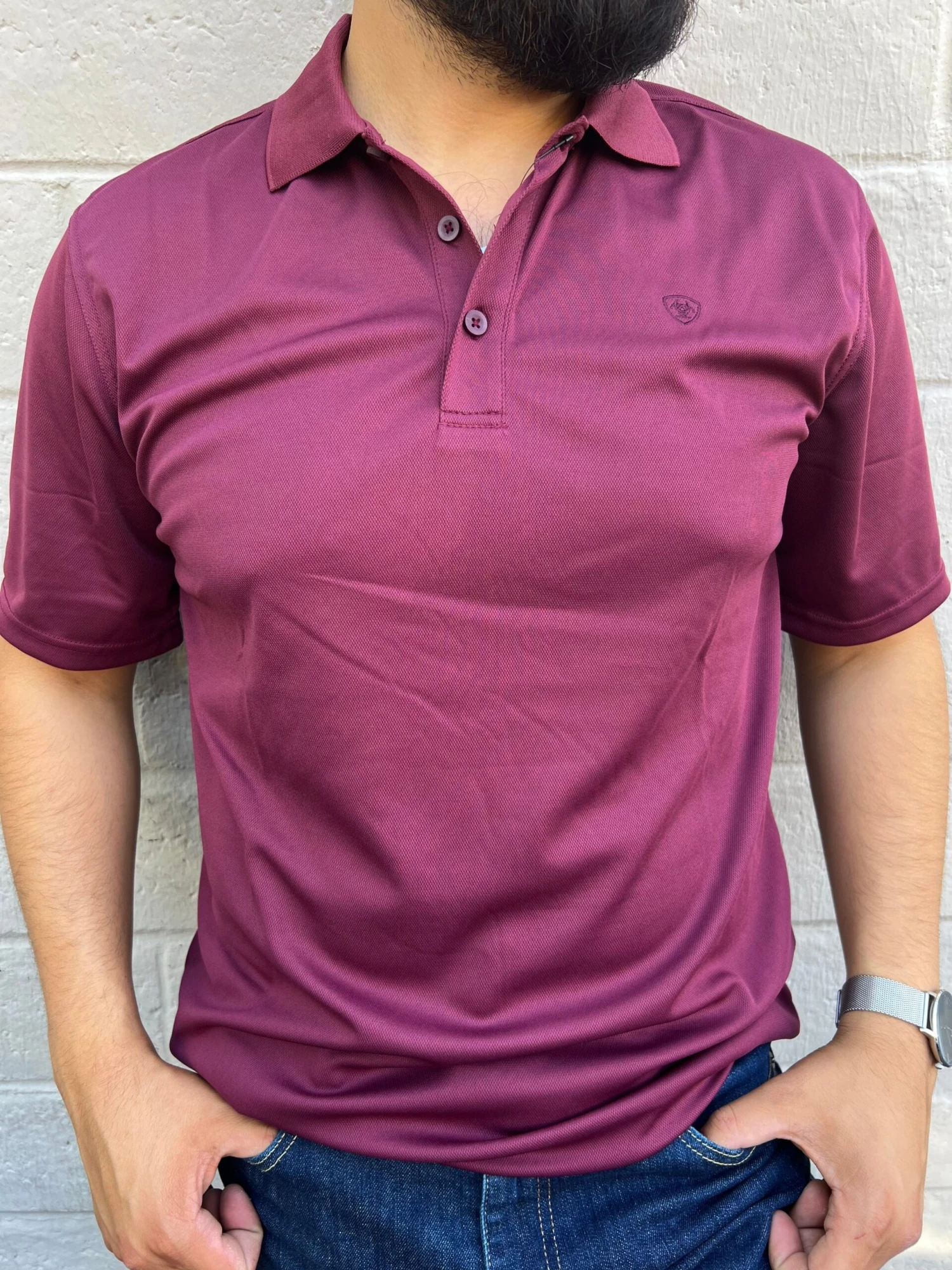 Ariat Burgundy TEK Polo 1 Ariat Burgundy TEK Polo