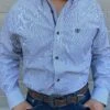 Ariat Pro Dayne Mini Stripe Classic Long Sleeve Shirt