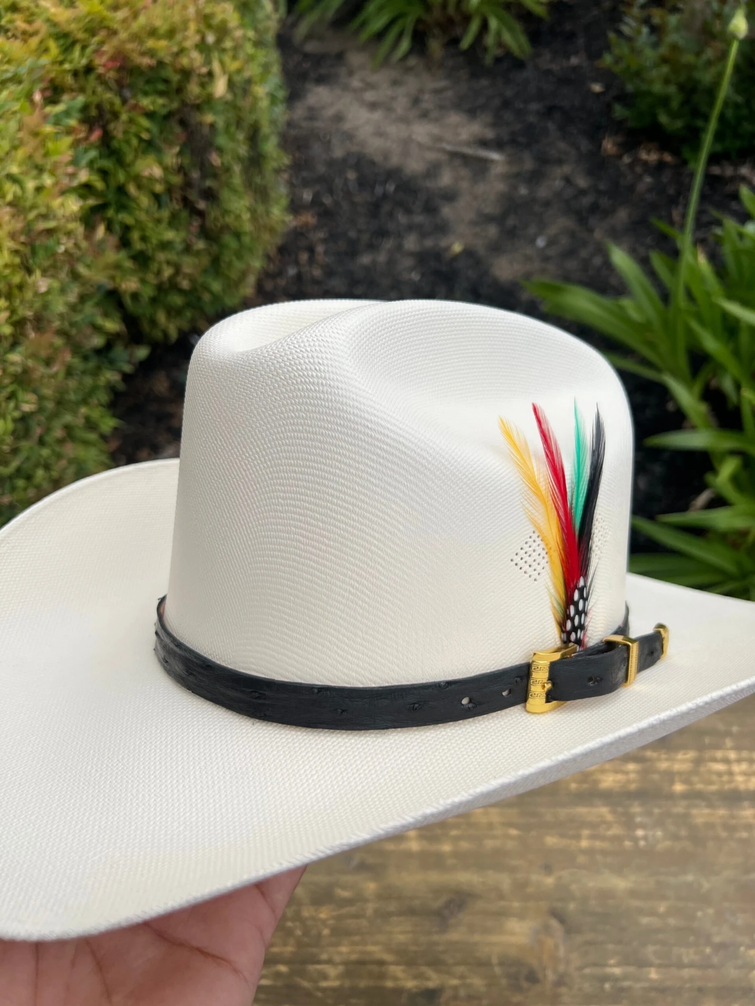 Tombstone 1000x Johnson (Copa Chica) Toquilla Avestruz Negro 2 Tombstone 1000x Johnson (Copa Chica) Toquilla Avestruz Negro - Image 2