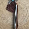 Western Tooled Print Keychain