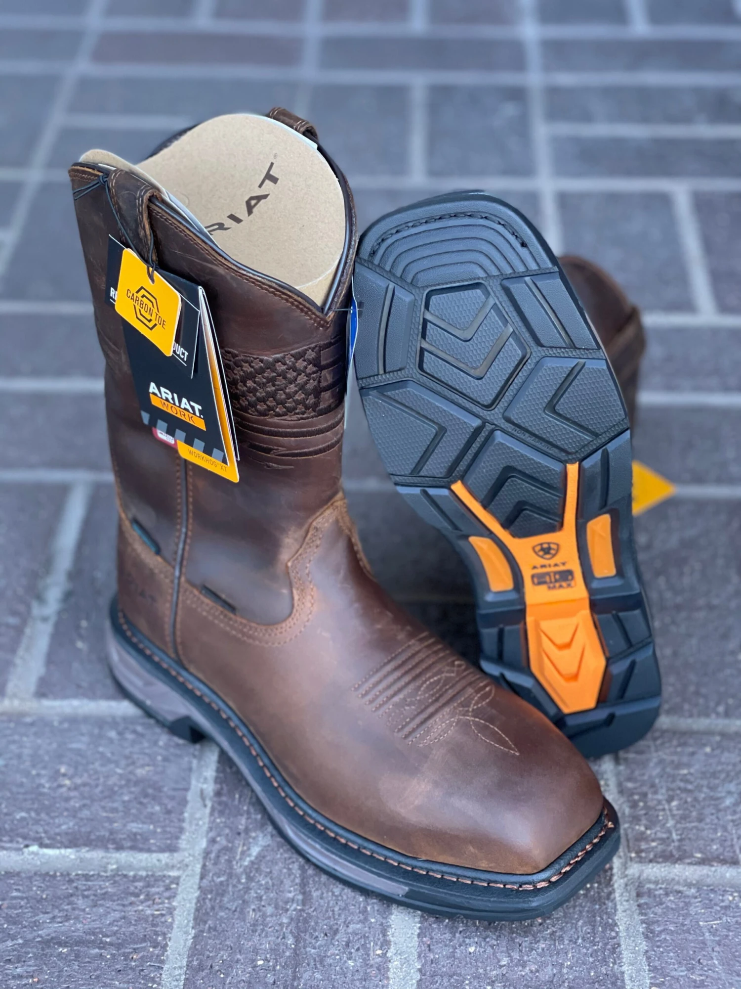 Ariat WorkHog XT Patriot Waterproof Carbon Toe Work Boot 6 Ariat WorkHog XT Patriot Waterproof Carbon Toe Work Boot - Image 6
