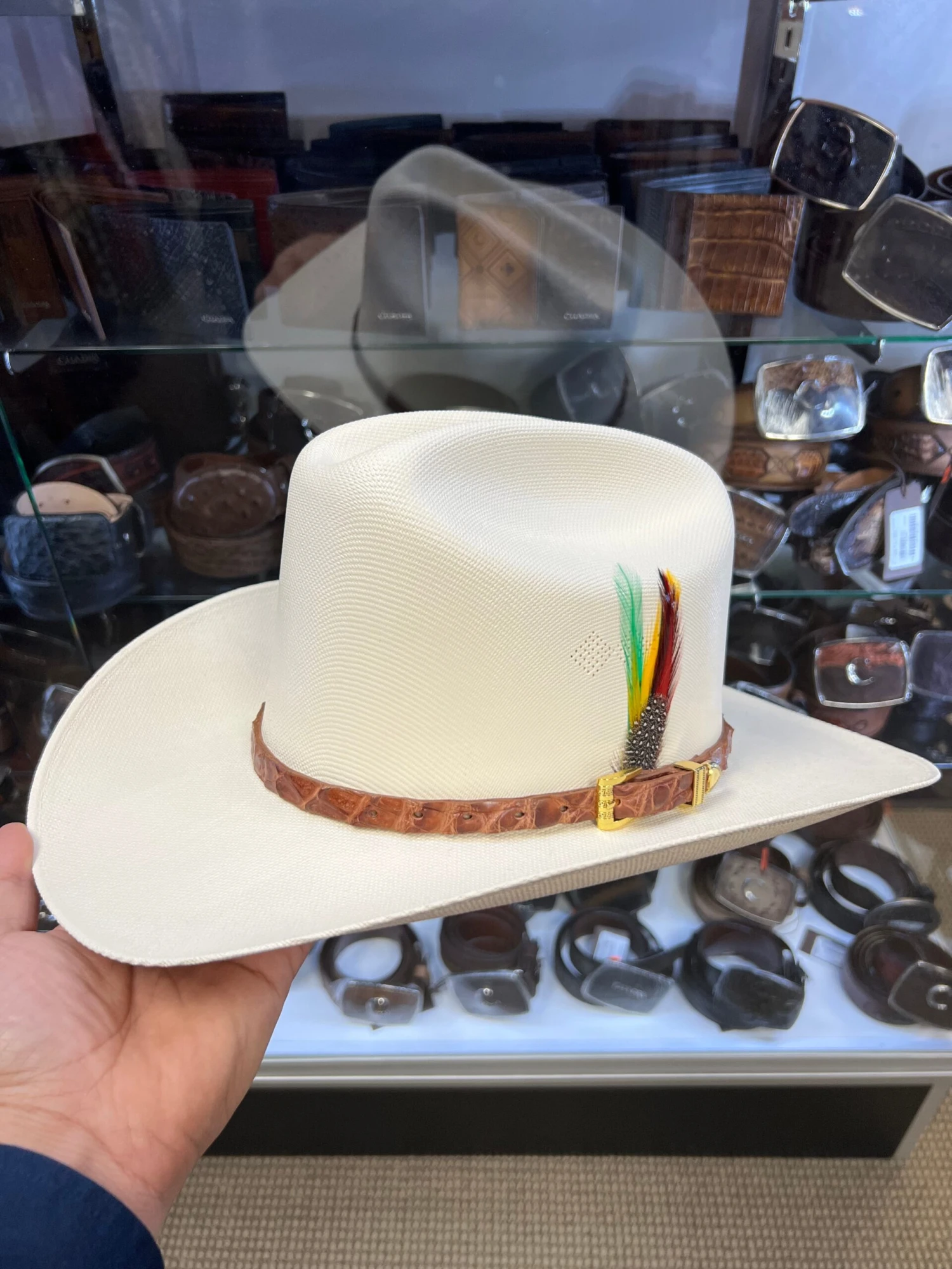 Tombstone 1000x Johnson (Copa Alta) With Genuine Cognac Caiman Leather Band 1 Tombstone 1000x Johnson (Copa Alta) With Genuine Cognac Caiman Leather Band