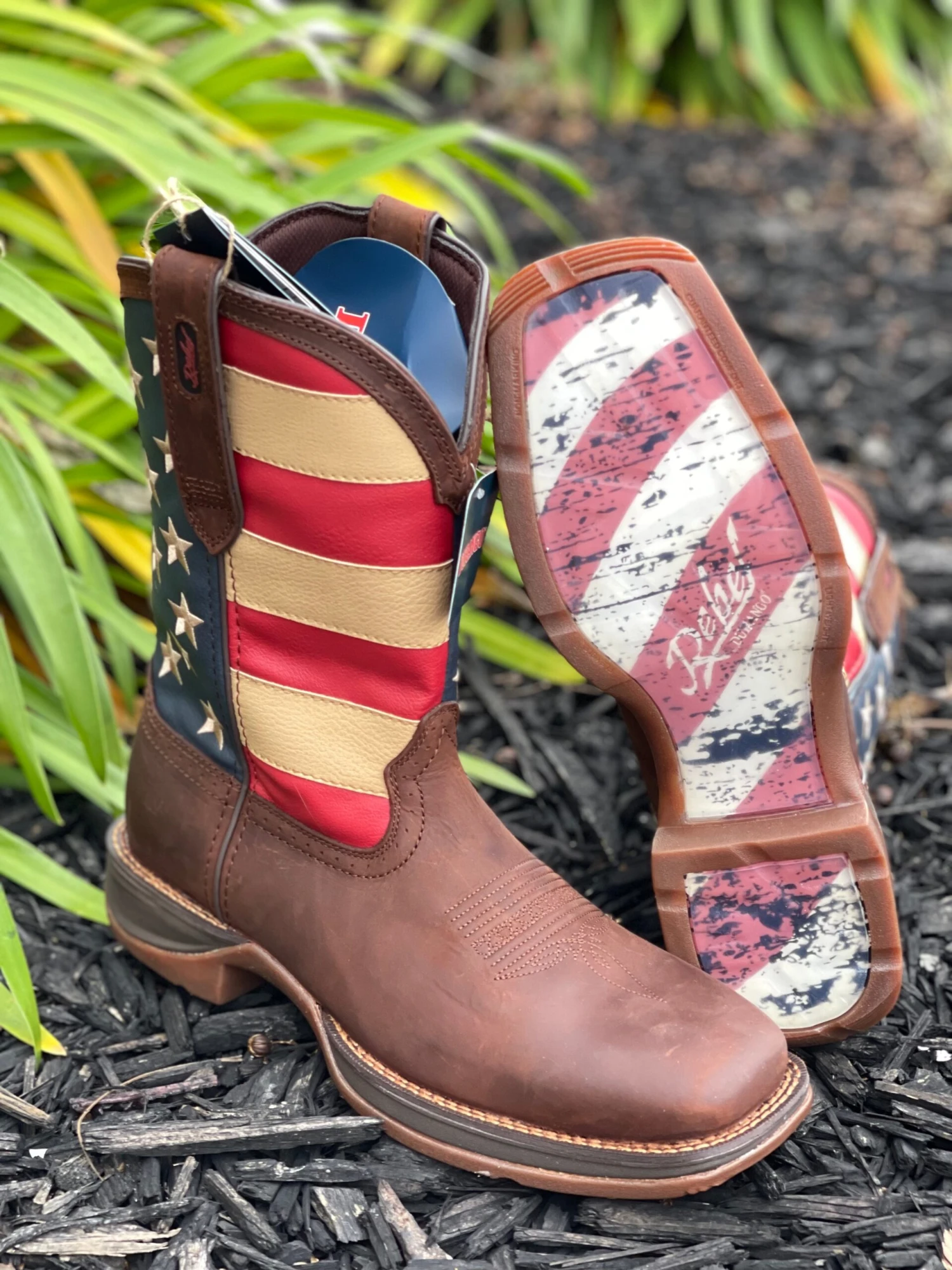 Ariat Rebel Patriotic Pull-On Durango Western Boot 1 Ariat Rebel Patriotic Pull-On Durango Western Boot