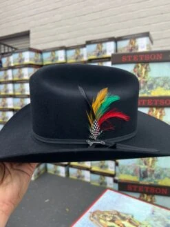 Stetson 6x Spartan Black Cowboy Felt Hat Sinaloa (Copa Chica Falda/Brim 3.5") -Western Cowboy Clothing IMG 5559