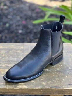 Los Altos Piel Negro Botin Chelsea