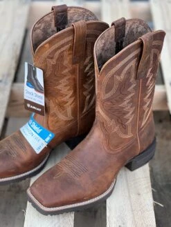Ariat Men's Brown Hybrid Ranchwork Western Boot -Western Cowboy Clothing IMG 5652