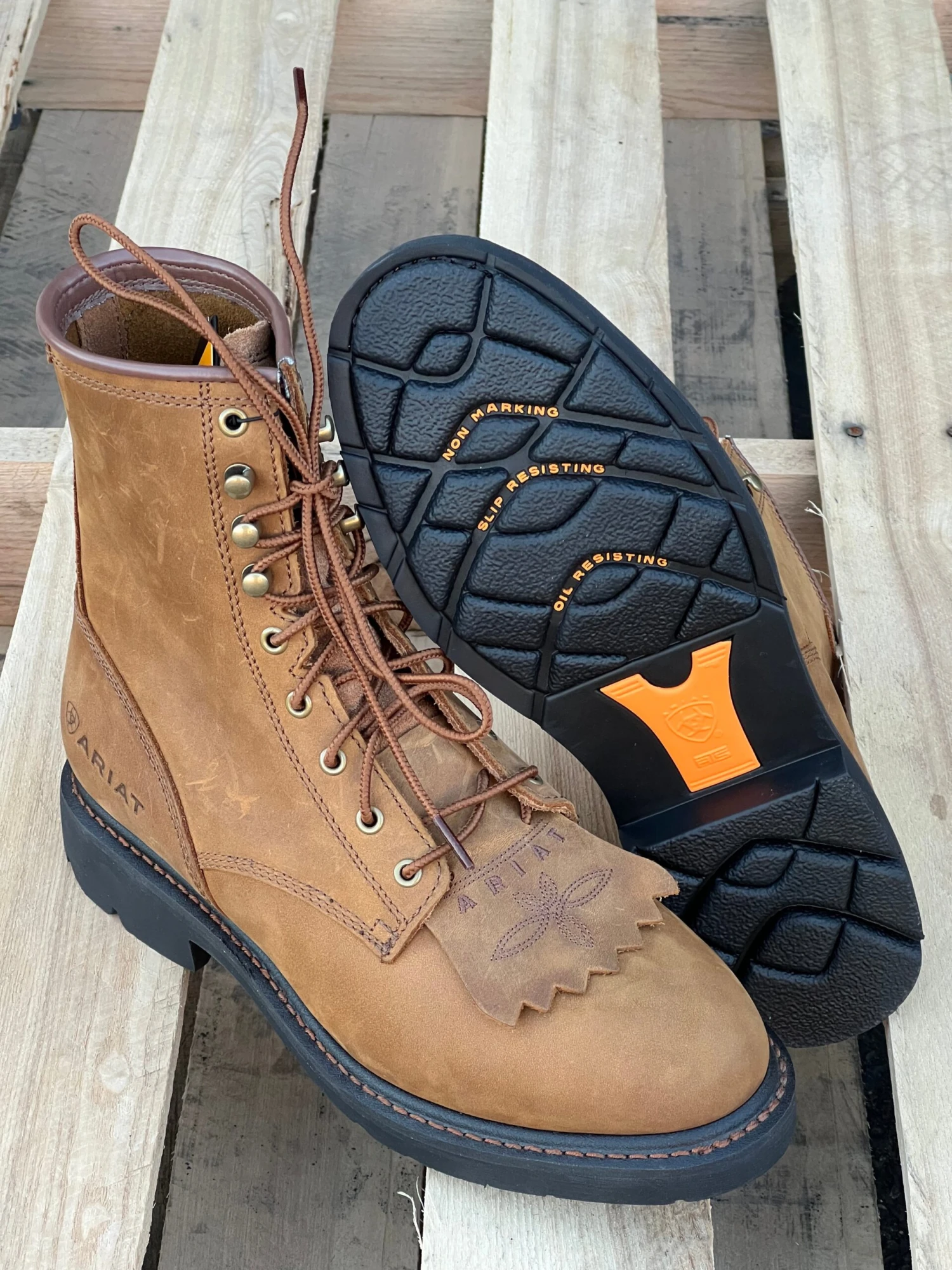 Ariat Cascade 8" Round Toe Soft Toe Work Boot 1 Ariat Cascade 8" Round Toe Soft Toe Work Boot