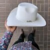 Renegado 6x White Premium Fur Felt Cowboy Hat (EXCLUSIVE ITEM)