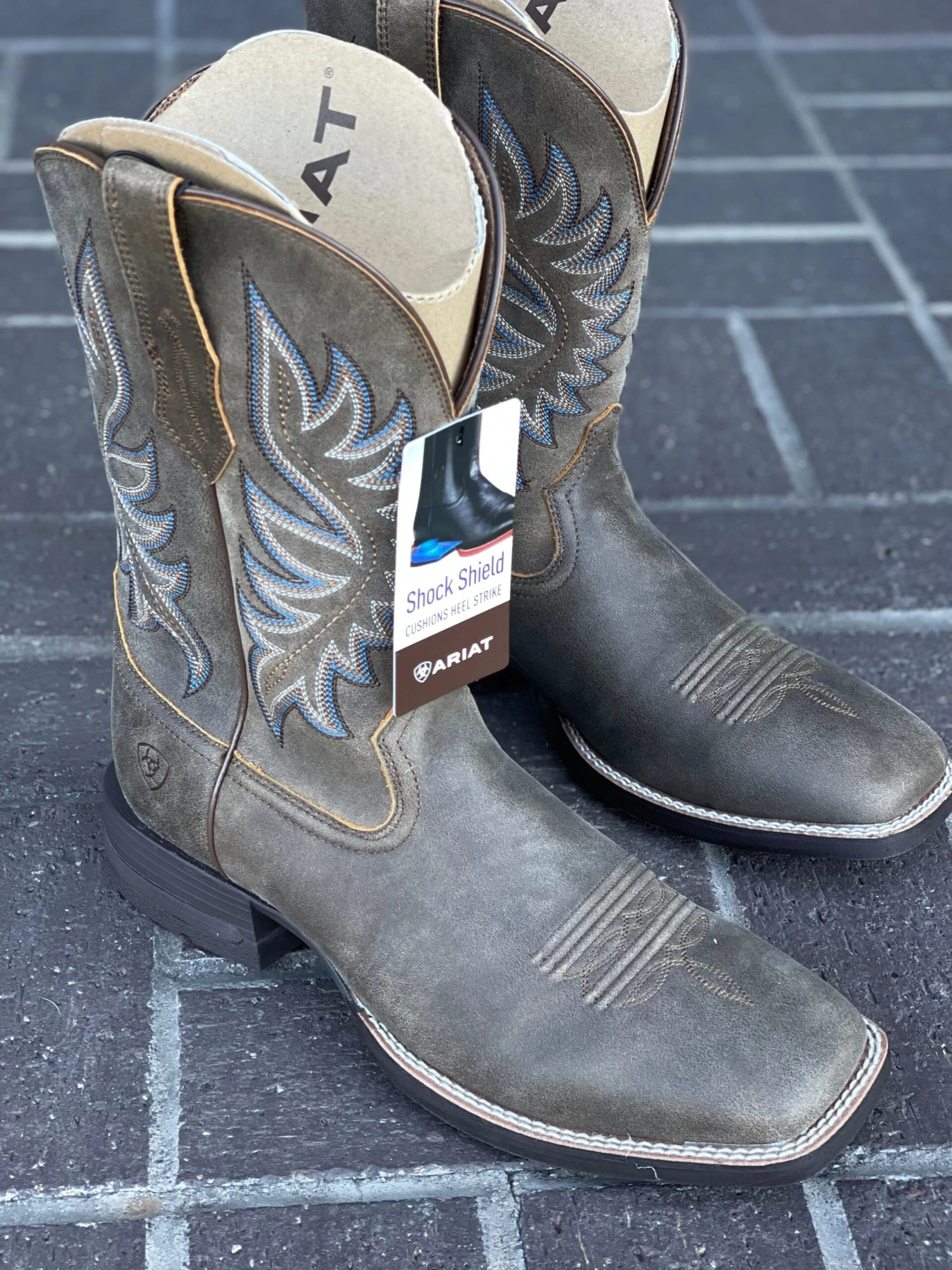 Ariat Men's Brander Bear Brown Western Boot 5 Ariat Men's Brander Bear Brown Western Boot - Image 5