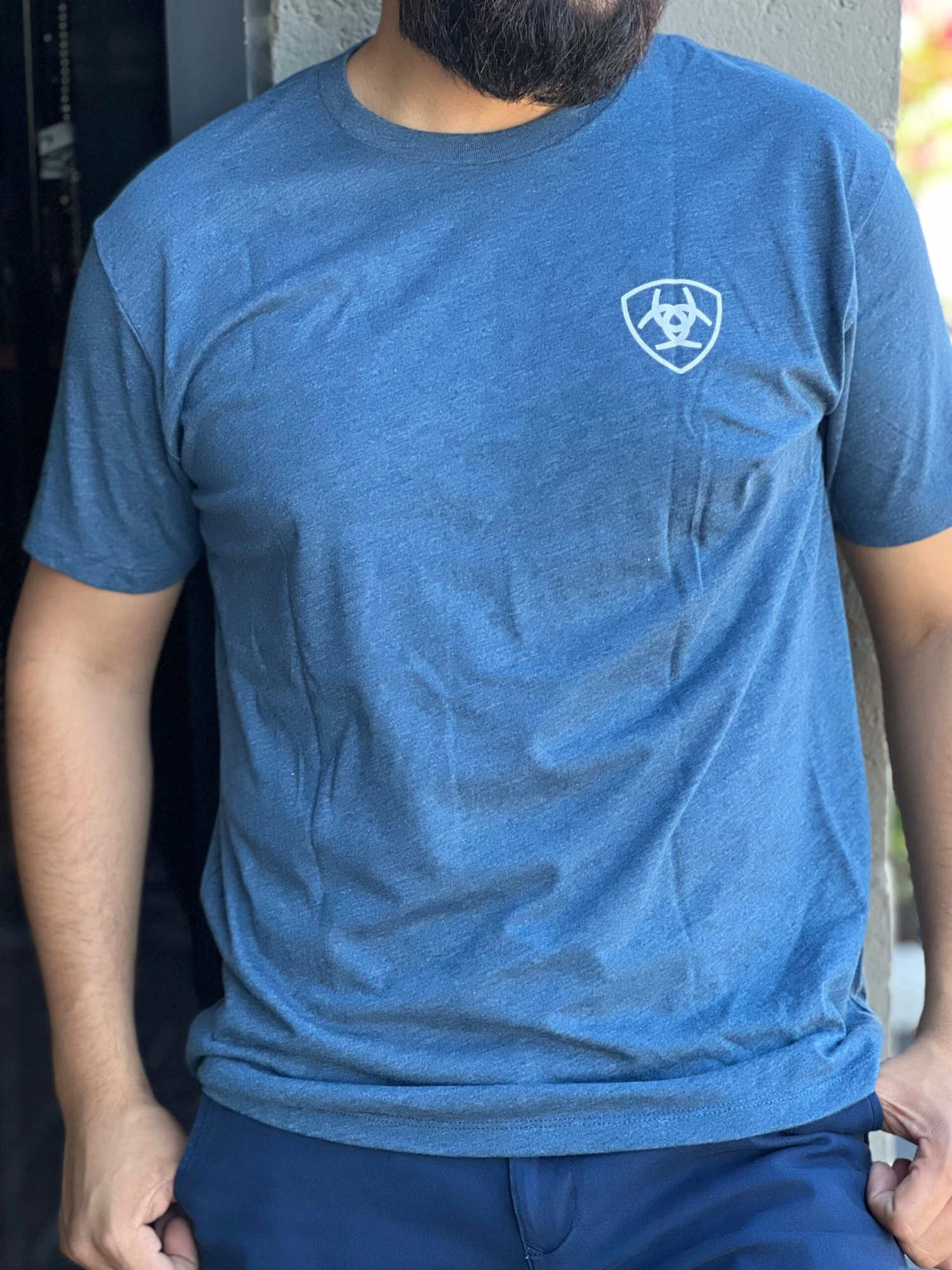 Ariat Sailor Blue Heather T-Shirt 2 Ariat Sailor Blue Heather T-Shirt - Image 2