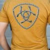 Ariat Buckhorn Heather Rope Shield T-Shirt